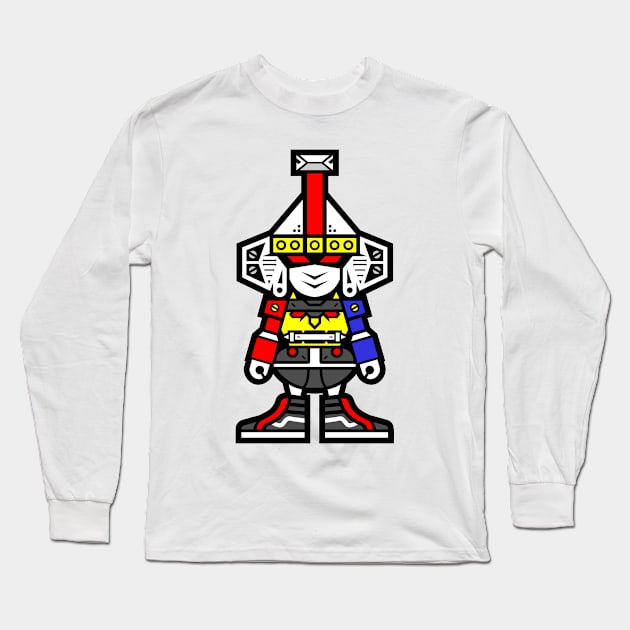 Chibi Ninja Megazord Long Sleeve T-Shirt by jayawardani